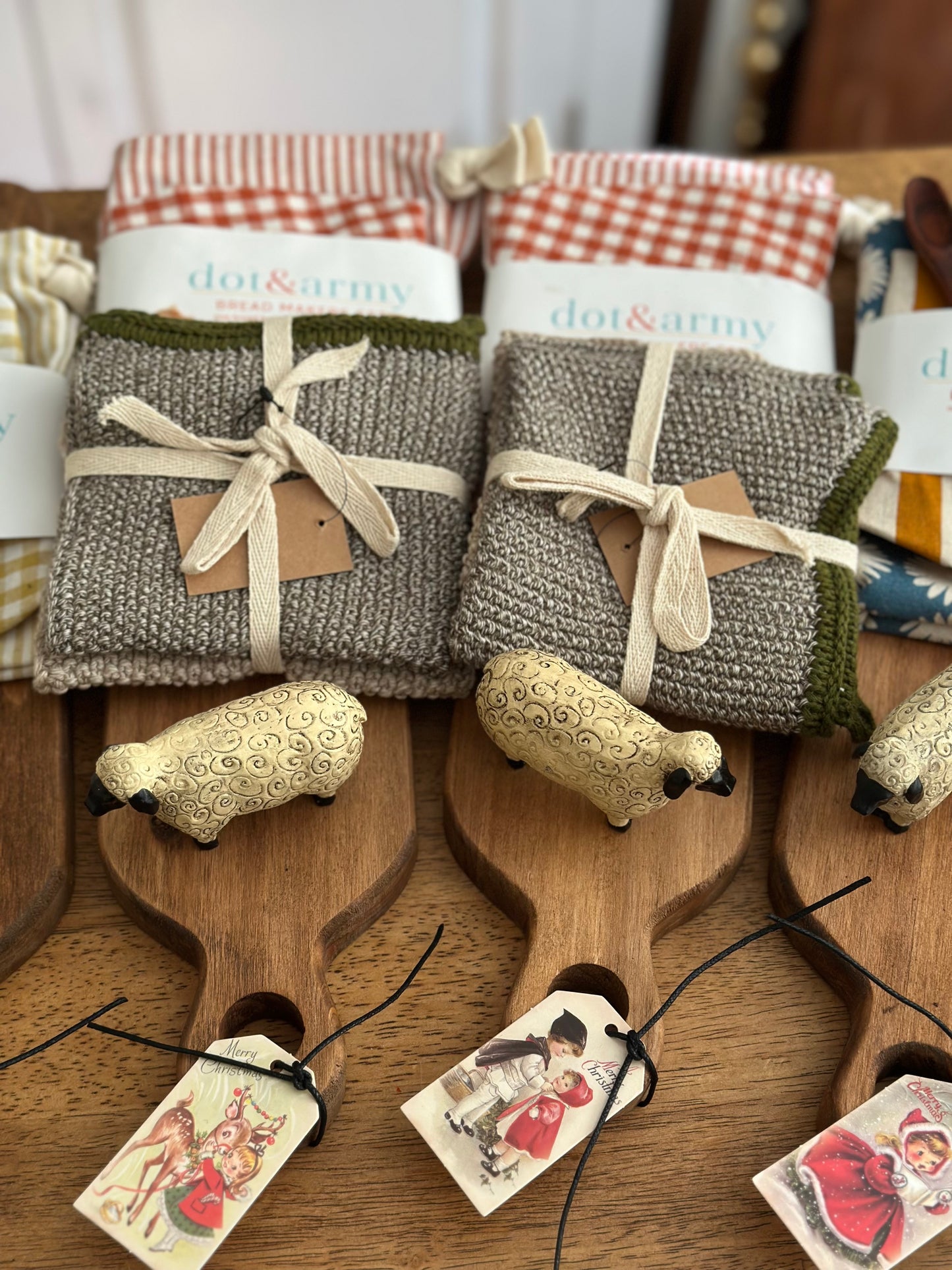 Papaya Gingham Bread Makers Kitchen Gift Set