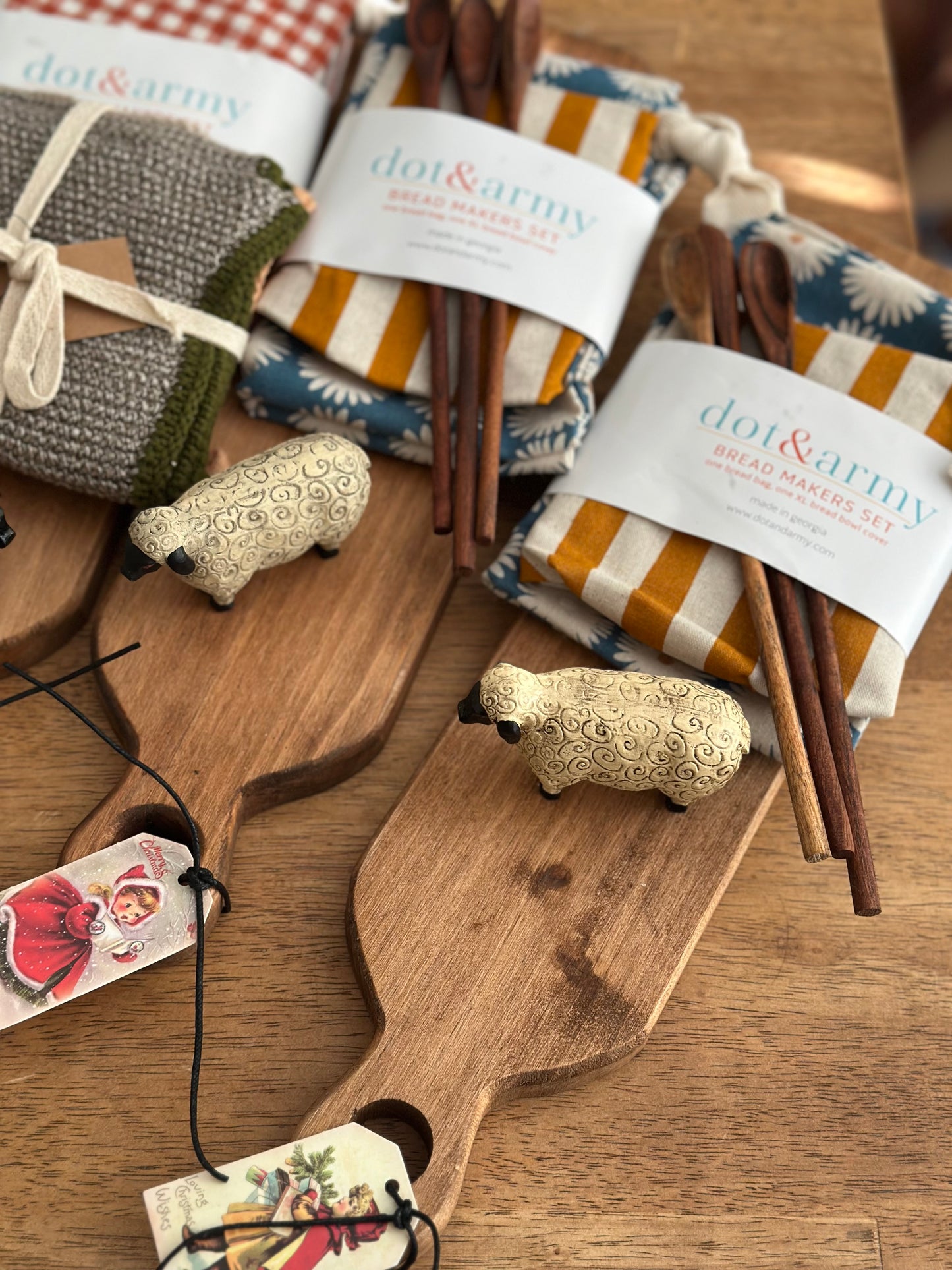 Daisy Stripe Bread Makers Kitchen Gift Set