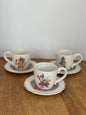 Vintage Disney Christmas China Teacup & Saucer Set (3)