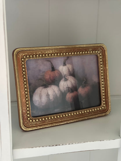 Gold Framed Pumpkin Photo 5x7