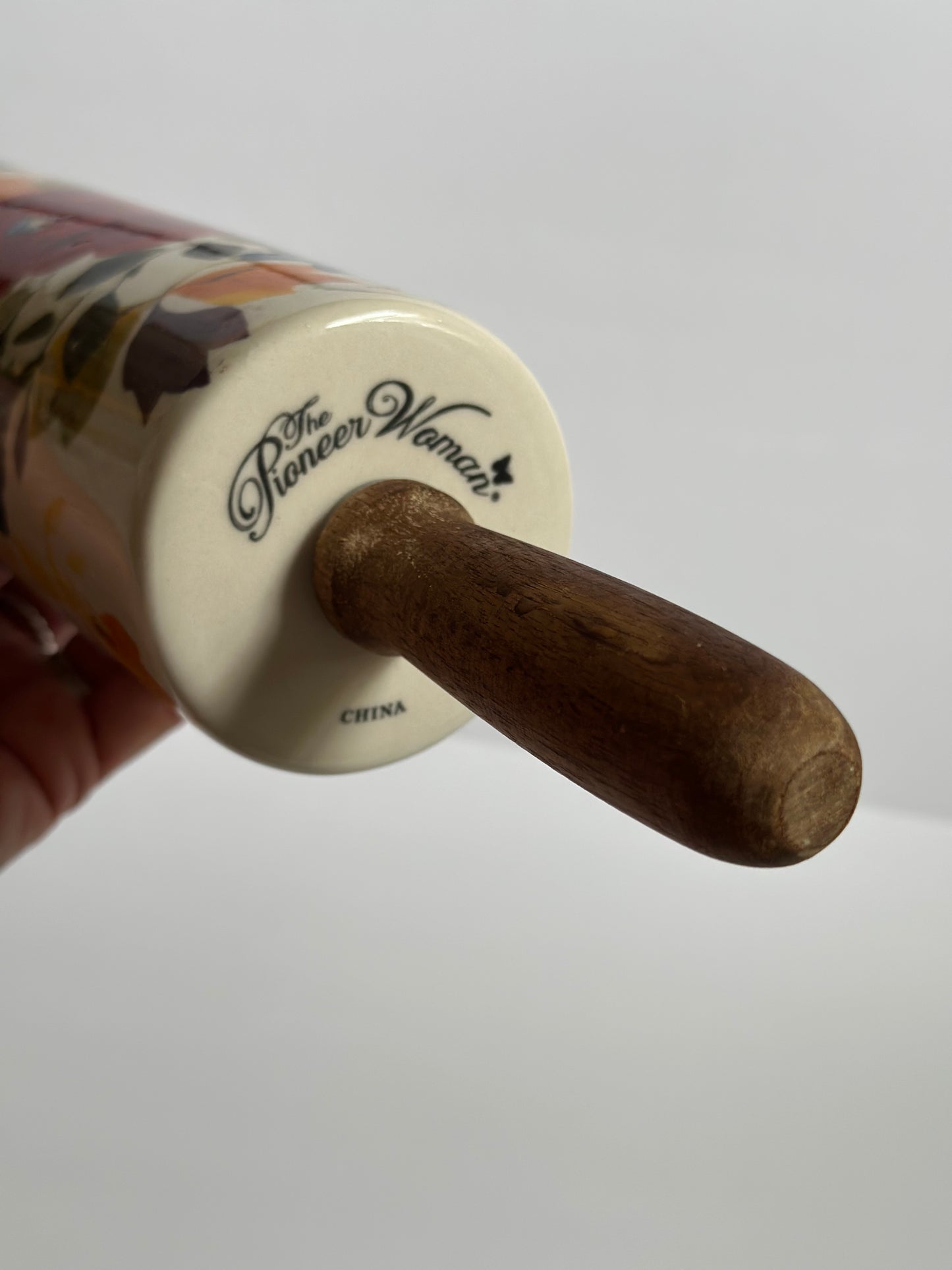 The Pioneer Woman Ceramic Rolling Pin "Fall Flowers"
