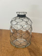 Chicken Wire Glass Bottle