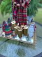 Plaid Collection-Gold Bell Ornament