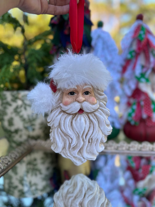 9" Santa Ornament