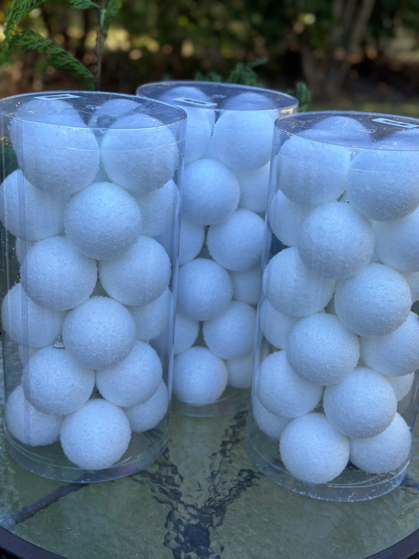 3" Snowball Ornaments