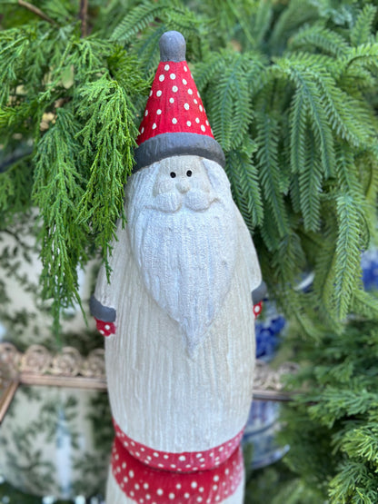 Hand Painted Ceramic Santa 13"
