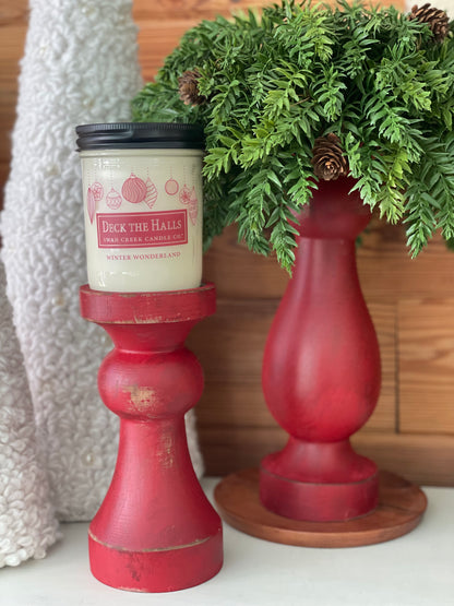 Everly Christmas Candle Holder Set