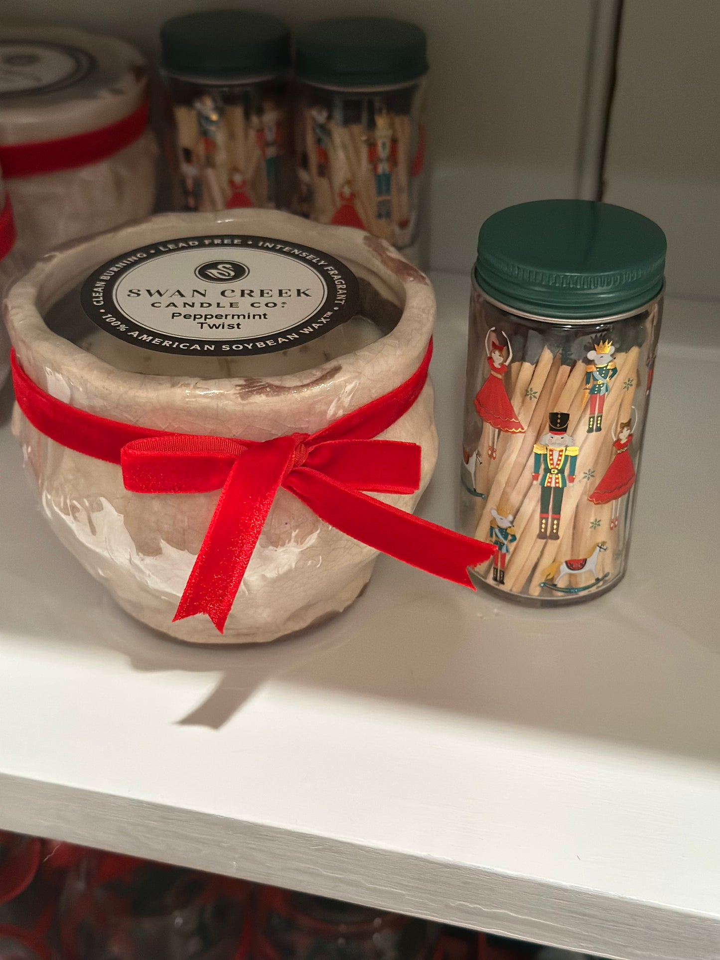 Swan Creek Candle Gift Set-Perpermint Twist