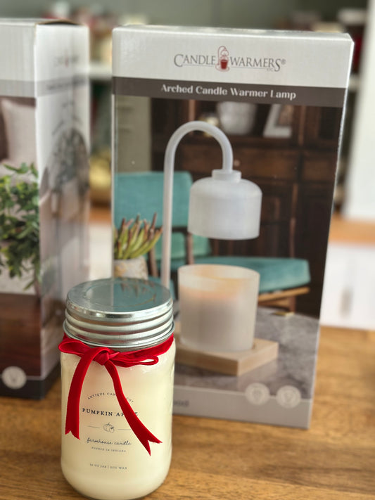 Candle Warmers Arched Warmer Lamp Gift Set - White