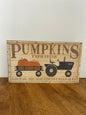 Farm Fresh Pumpkins Wooden Sign