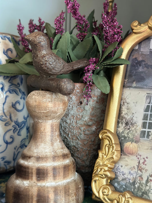 Brown Perching Bird -6.75"