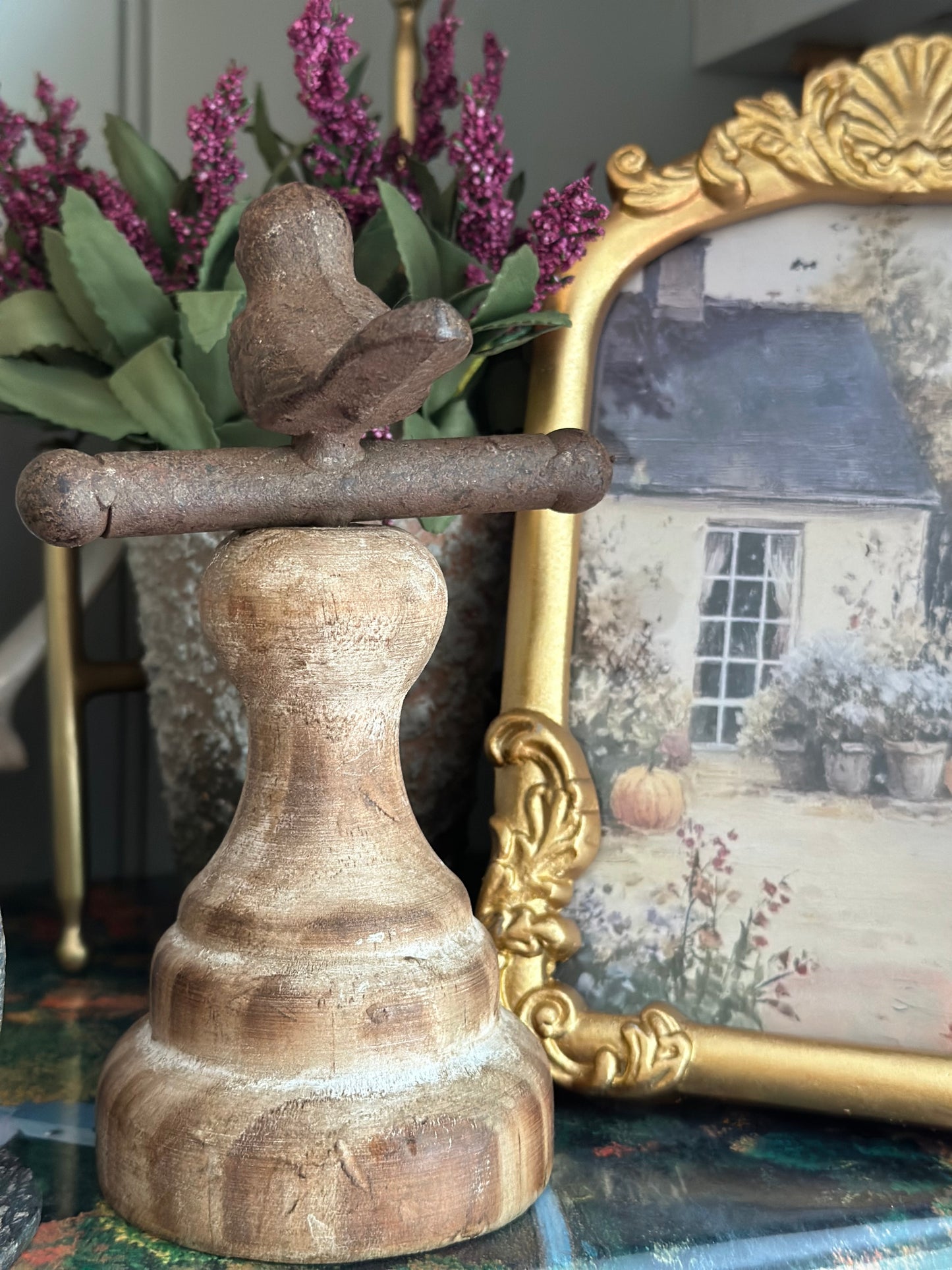 Brown Perching Bird -6.75"