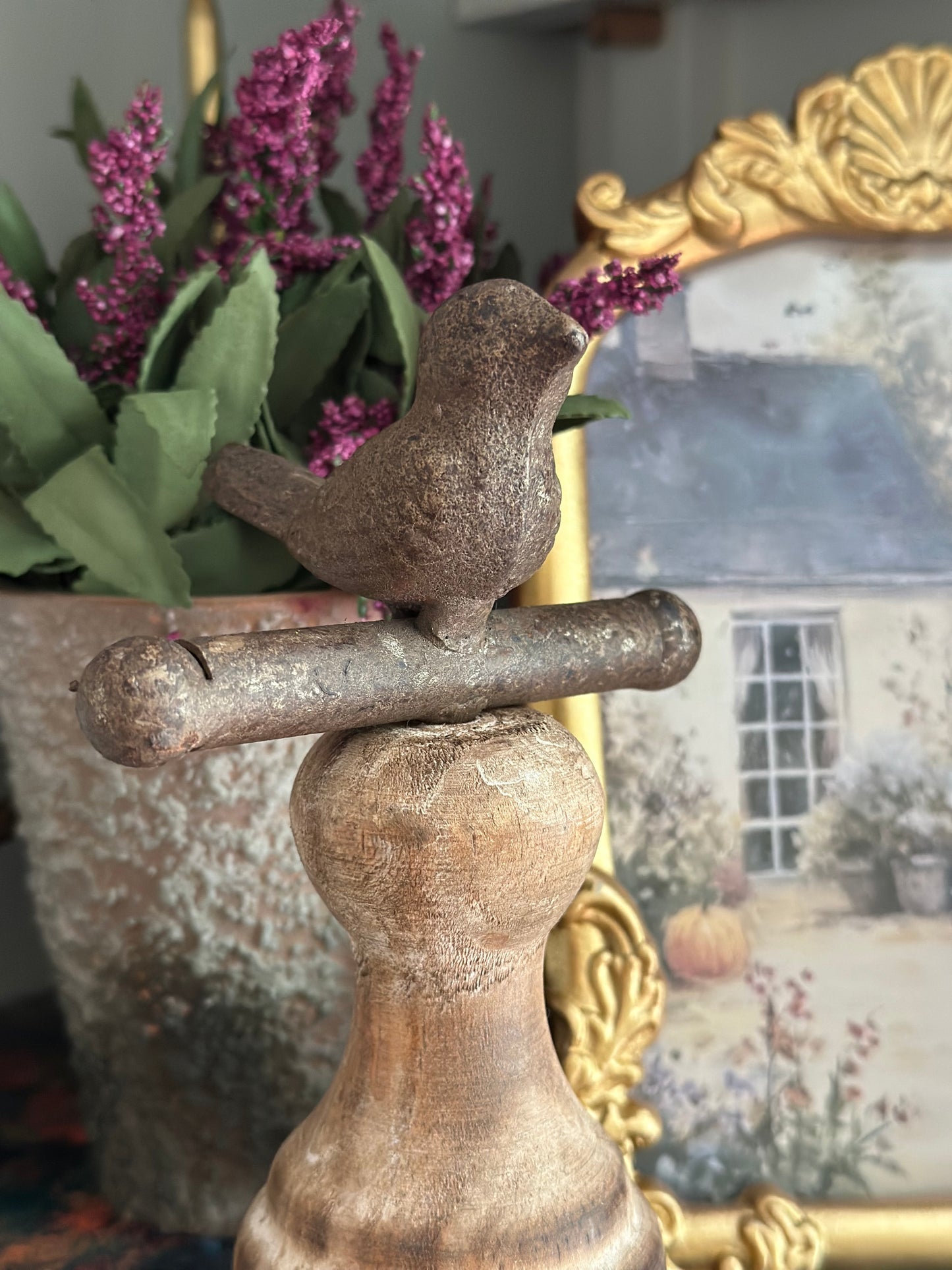 Brown Perching Bird -6.75"